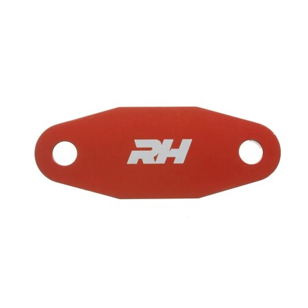 Red Horse Performance ALUMINUM BLOCK -OFF PLATE FOR FORD 351C/351M & 400 ENGINE -RED 4810-400-3